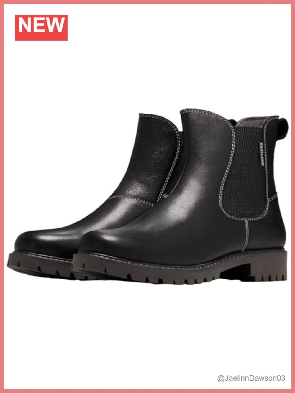 Eastland Women's Leather Chelsea Ankle Boots with Memory Foam